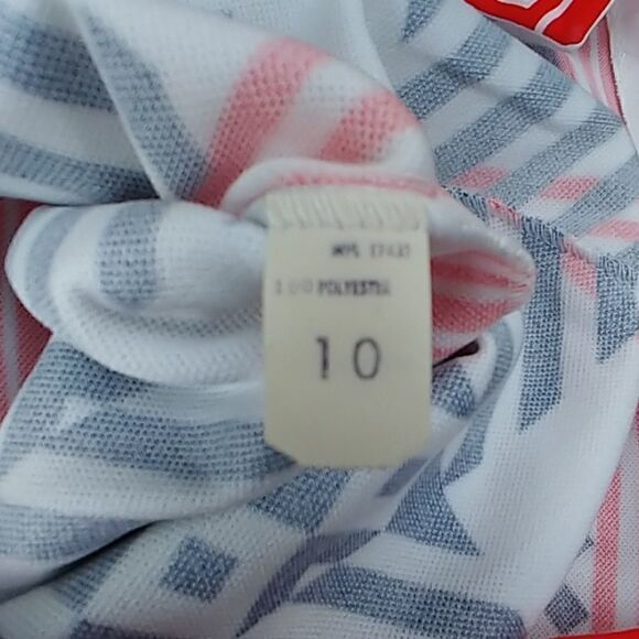 70s Nautical Geometric Stripes Long Sleeve Shirt - Picture 5 of 7